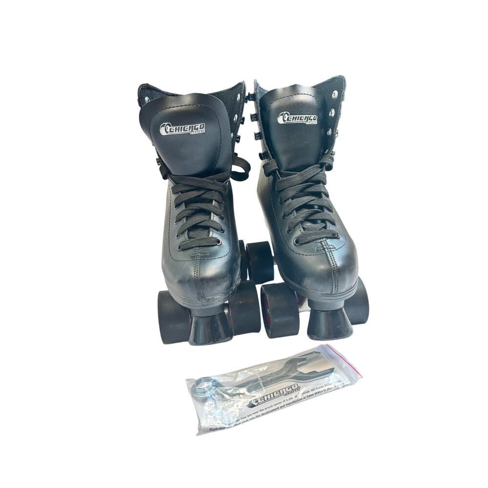 Chicago Skates Quad Roller Skates Black Men’s 5 EU 37 Rink Roller Skate in black